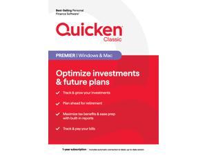 Quicken Classic Premier - 1 Year Subscription (Windows/Mac) ...