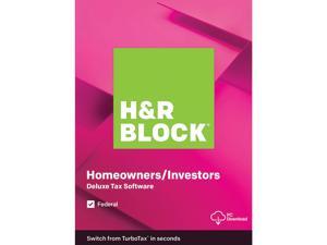 H&R BLOCK Tax Software Deluxe 2019 Windows, Download