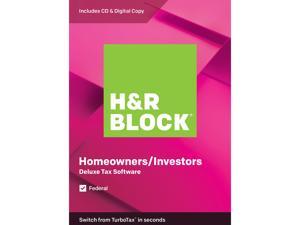 H&R BLOCK Tax Software Deluxe 2019