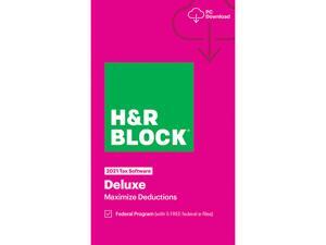 H&R Block 2021 Deluxe - Windows - Download