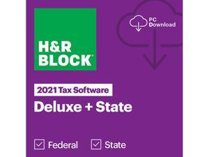 H&R Block 2021 Deluxe + State Windows (Download)