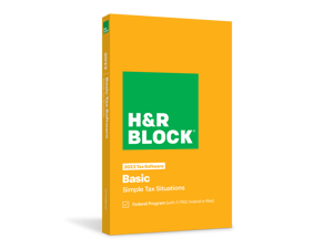 H&R Block Tax Software Basic 2022 [Key Card]