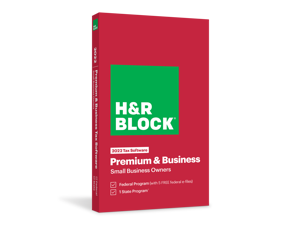 H&R Block Tax Software Premium & Business 2022 - Windows Only [Key Card]