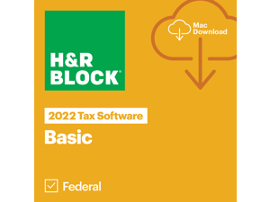 H&R Block 2022 Basic Mac Tax Software Download