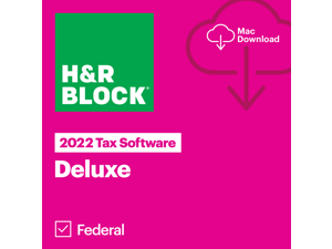 H&R Block 2022 Deluxe Mac Tax Software Download