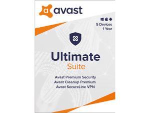 Avast Ultimate Suite [Security, Cleanup and VPN] 2020, 5 Devices 1 Year (Key Card)