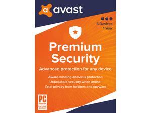 Avast Premium Security 2020, 5 Devices 1 Year (Key Card)