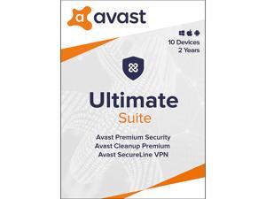 Avast Ultimate Suite [Security, Cleanup and VPN] 2021, 10 Devices 2 Years - Download