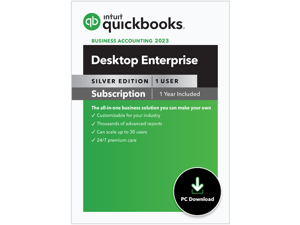 Intuit QuickBooks Enterprise Silver 2023 - 1 User / 12 Month [Digital Delivery]