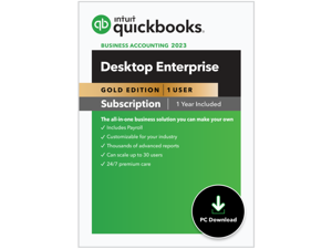 Intuit QuickBooks Enterprise Gold 2023 - 1 User / 12 Month [Digital Delivery]