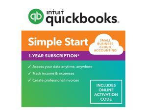 QuickBooks Simple Start - 1 Users / 12 Month [Digital Delivery]