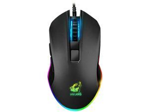 Gaming Mice Mouse 3200DPI USB RGB Flowing Backlit Light Wired PC Laptop Computer
