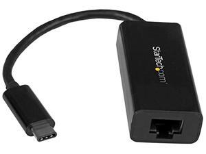 StarTech US1GC30B USB-C to Gigabit Ethernet Adapter - Black - Thunderbolt 3 Port Compatible - USB Type C Network Adapter