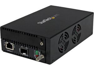 StarTech.com ET10GSFP 10 Gigabit Ethernet Copper-to-Fiber Media Converter - Open SFP+ - Managed