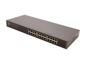 LevelOne FSW-2450 24-Port 10/100 Unmanaged 19" Rack Mountable Switch LevelOne FSW-2450 24-Port 10/100 Unmanaged 19" Rack Mountable Switch