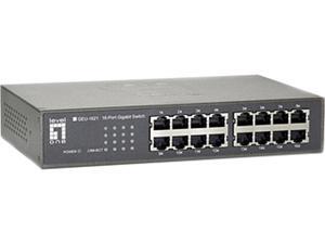 LevelOne GEU-1621 Unmanaged 16-Port Gigabit Switch LevelOne GEU-1621 Unmanaged 16-Port Gigabit Switch
