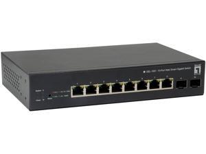 LevelOne GEL-1051 Smart 10-Port Web Smart Gigabit Switch, 2 x Gigabit SFP LevelOne GEL-1051 Smart 10-Port Web Smart Gigabit Switch, 2 x Gigabit SFP
