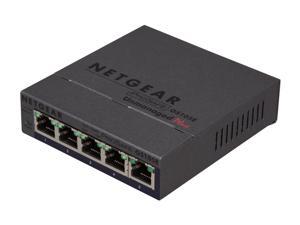 NETGEAR 5 Port Gigabit Unmanged Plus Business-Class Desktop Switch - Lifetime Warranty (GS105E)