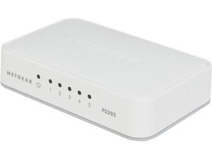 NETGEAR ProSAFE 5-Port Fast Ethernet Switch (FS205) - Essentials Edition NETGEAR ProSAFE 5-Port Fast Ethernet Switch (FS205) - Essentials Edition