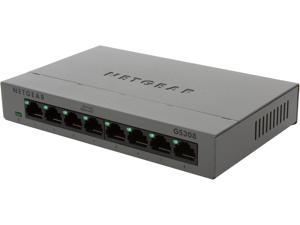 Netgear GS308-100PAS Ethernet Switch, 8 Ports - 10/100/1000Base-T - Desktop