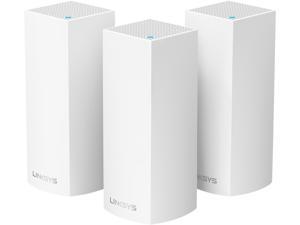 Linksys Velop Tri-band Whole Home Wi-Fi Mesh System, 3-Pack (Coverage Up to 6000 sq. ft.), Works with Amazon Alexa