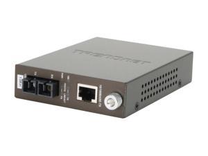 Guantai 100/1000Mbps Gigabit Ethernet to Fiber Optic Media Converter Single-Mode SC Fiber,Up to 20Km,Chassis mountable 1Pair 