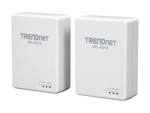 TRENDnet TPL-401E2K Powerline 500 AV Gigabit Adapter Kit Up to 500Mbps
