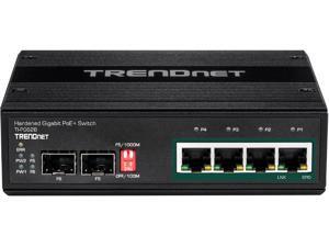 TrendNet TI-PG62B 6-Port Industrial Gigabit PoE+ DIN-Rail Switch 12-56V Limited Lifetime Warranty TrendNet TI-PG62B 6-Port Industrial Gigabit PoE+ DIN-Rail Switch 12-56V Limited Lifetime Warranty