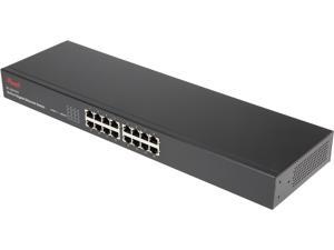 Rosewill RC-GS1016 10/100/1000 Mbps 16-Port Unmanaged Gigabit Ethernet Desktop / Rackmountable Switch, Metal Case