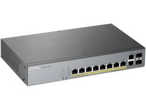 Amazon Com Zyxel 8 Port Gbe Smart Managed Poe Switch Prod Type Networking Switches 4 To 10 Ports Computers Accessories