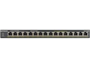 NETGEAR 16-Port Gigabit Ethernet Unmanaged PoE+ Switch (GS316PP) - with 16 x PoE+ @ 183W, Desktop/Wallmount, Sturdy Metal