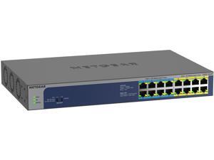 NETGEAR 16-Port Gigabit Ethernet Unmanaged PoE Switch (GS516UP) - with 8 x PoE+ and 8 x PoE++ @ 380W, Desktop/Rackmount, and ProSAFE Lifetime Protection NETGEAR 16-Port Gigabit Ethernet Unmanaged PoE Switch (GS516UP) - with 8 x PoE+ and 8 x PoE++ @ 380W, Desktop/Rackmount, and ProSAFE Lifetime Protection