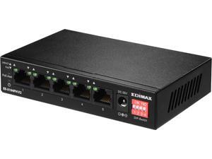 EDIMAX ES-5104PH V2 Long Range 5-Port Fast Ethernet Switch with 4 PoE+ Ports & DIP Switch EDIMAX ES-5104PH V2 Long Range 5-Port Fast Ethernet Switch with 4 PoE+ Ports & DIP Switch