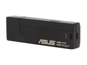 ASUS USB-N13 Wireless Adapter IEEE 802.11b/g/n USB 2.0 Up to 300Mbps Wireless Data Rates WPA2 manufactured recertified ASUS USB-N13 Wireless Adapter IEEE 802.11b/g/n USB 2.0 Up to 300Mbps Wireless Data Rates WPA2 manufactured recertified