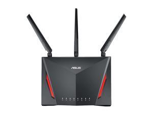 ASUS AC2900 Dual-band Gaming Router, game acceleration, Mesh Wi-Fi support, Lifetime Free Internet Security, DFS, Gamer Private Network, Port Forwarding, Streaming & Gaming (RT-AC86U) ASUS AC2900 Dual-band Gaming Router, game acceleration, Mesh Wi-Fi support, Lifetime Free Internet Security, DFS, Gamer Private Network, Port Forwarding, Streaming & Gaming (RT-AC86U)