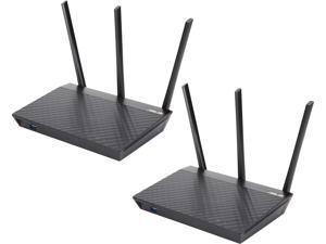 Refurbished: ASUS RT-AC66U B1 AC1750 Dual-Band WiFi Router (2-PK)