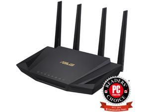 ASUS RT-AX3000 Dual Band WiFi Router, WiFi 6, 802.11ax, Lifetime Internet Security, support AiMesh Whole-home WiFi, 4 x 1Gb LAN ports, USB 3.0, MU-MIMO, OFDMA, VPN ASUS RT-AX3000 Dual Band WiFi Router, WiFi 6, 802.11ax, Lifetime Internet Security, support AiMesh Whole-home WiFi, 4 x 1Gb LAN ports, USB 3.0, MU-MIMO, OFDMA, VPN