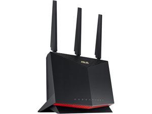 ASUS RT-AX86U AX5700 Dual Band WiFi 6 Gaming Router 802.11ax, up to 2500sq ft & 35+ Devices, Mobile Game Mode, Lifetime Free Internet Security, Mesh WiFi support, Gaming Port, Adaptive QoS