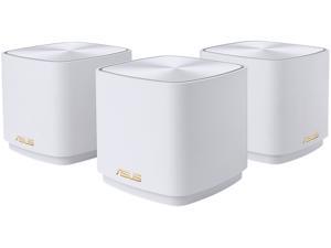 ASUS ZenWiFi AX1800 XD4 (3-Pack) AX Mini Mesh WiFi 6 System - Whole Home Coverage up to 4800 sq.ft & 5+ rooms, AiMesh, Included Lifetime Internet Security, Easy Setup, Parental Control, White