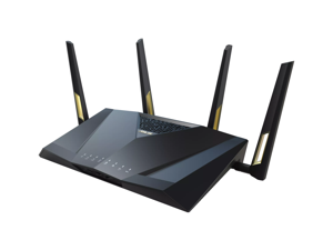 ASUS RT-AX88U PRO AX6000 Dual Band WiFi 6 Router, Dual 2.5G Port, WPA3, Parental Control,  Adaptive QoS, Port Forwarding, WAN aggregation, lifetime internet security and AiMesh support