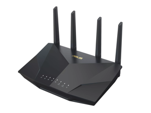 ASUS RTAX5400 Dual Band WiFi 6 Extendable Router Lifetime Internet Security Included Instant Guard Advanced Parental Controls Builtin VPN AiMesh Compatible Gaming  Streaming Smart Home
