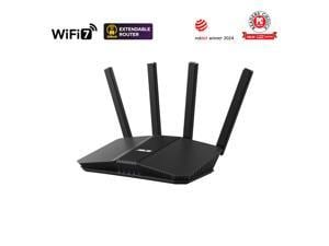 ASUS RT-BE58U WiFi 7 AiMesh Extendable Router, 4K-QAM, MLO, AI Detection 2.5G WAN/LAN port , Four 1G ports, Commercial-Grade Network Security, Parental Control, IoT network, Kid’s network, VPN network