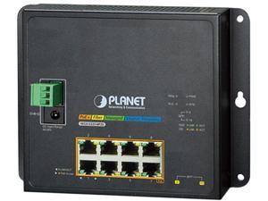 PLANET WGS52258P2S Managed Industrial L2 8Port 101001000T 8023at PoE  2Port 1001000X SFP Wallmount Managed Switch