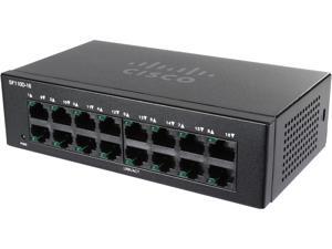 CISCO SF110D-16 16-Port 10/100 Unmanaged Desktop Switch CISCO SF110D-16 16-Port 10/100 Unmanaged Desktop Switch