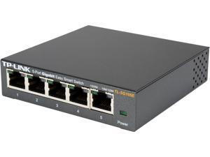 TP-Link 5-Port Gigabit Ethernet Web Managed Easy Smart Switch (TL-SG105E) TP-Link 5-Port Gigabit Ethernet Web Managed Easy Smart Switch (TL-SG105E)