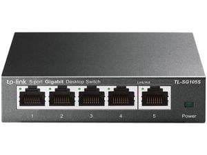 TP-Link TL-SG105S | 5 Port Gigabit Ethernet Switch | Desktop/Wall-Mount | Plug & Play | Fanless | Sturdy Metal | Limited Lifetime Protection | 802.1p/DSCP QoS & IGMP Snooping | Compact Design