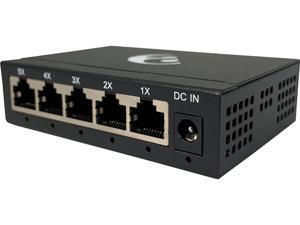 Amer 5 Port 10/100/1000 Mbps Gigabit Ethernet Desktop Metal Switch Amer 5 Port 10/100/1000 Mbps Gigabit Ethernet Desktop Metal Switch