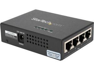 StarTech POEINJ4G 4-port Gigabit midspan - PoE+ injector - 802.3at / af
