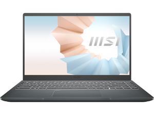 MSI Laptop Modern 14 Intel Core i7 11th Gen 1195G7 (2.90GHz) 8GB Memory 512 GB NVMe SSD Intel Iris Xe Graphics 14.0" Windows 10 Home 64-bit Modern 14 B11MOU-494