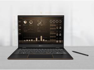 MSI Summit E13FlipEvo Intel Core i7 12th Gen 1280P (1.80GHz) 1TB NVMe SSD SSD Intel Iris Xe Graphics 13.4" Touchscreen 1920 x 1200 2-in-1 Laptops Windows 11 Home  A12MT-026